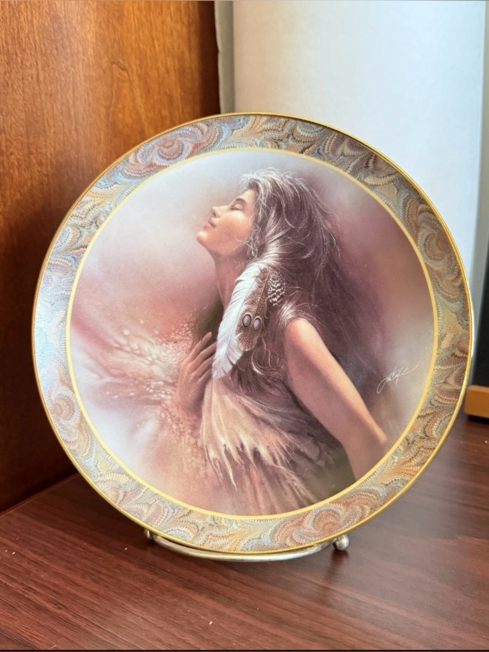 Vintage Bradford Exchange The Promise “Native Beauty” Lee Bogle Plate #19604A